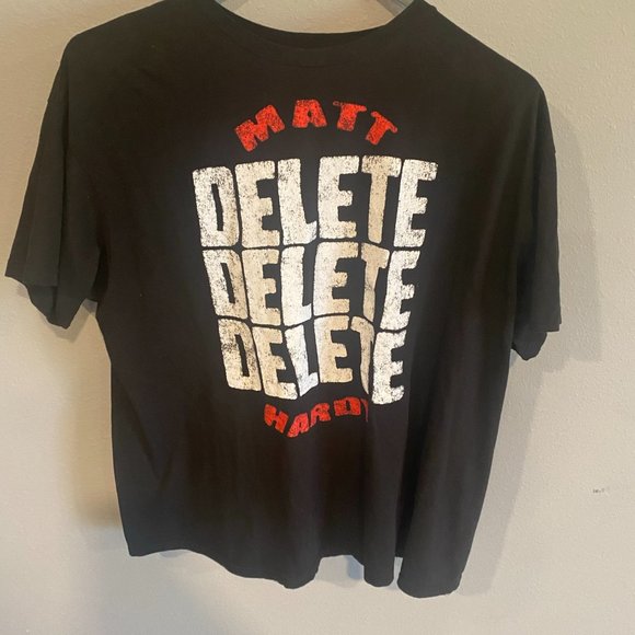 WWE MATT HARDY DELETE DELETE DELETE XL T-SHIRT - Picture 2 of 2